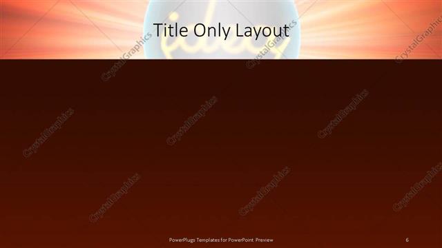 Title Only presentation slide layout