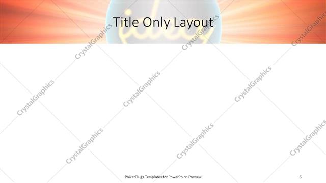 Title Only presentation slide layout
