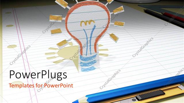  Presentation with reflection - An idea with its reflection on a sheet of paper