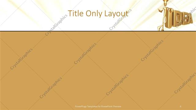 Title Only presentation slide layout