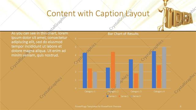 Content with Caption presentation slide layout