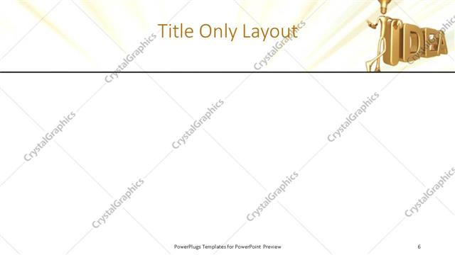 Title Only presentation slide layout