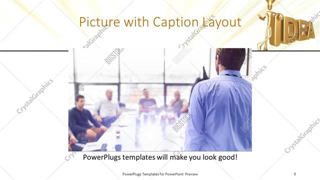 Picture with Caption presentation slide layout