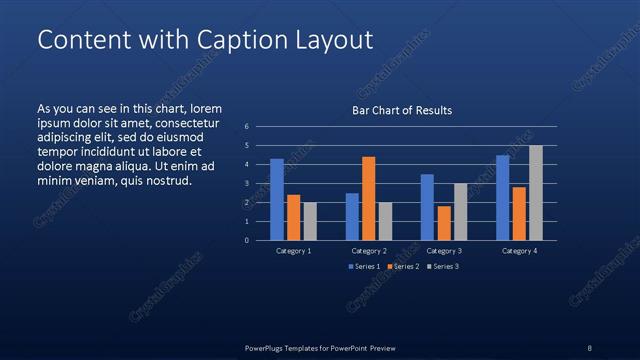Content with Caption presentation slide layout