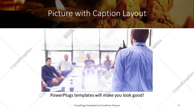 Picture with Caption presentation slide layout