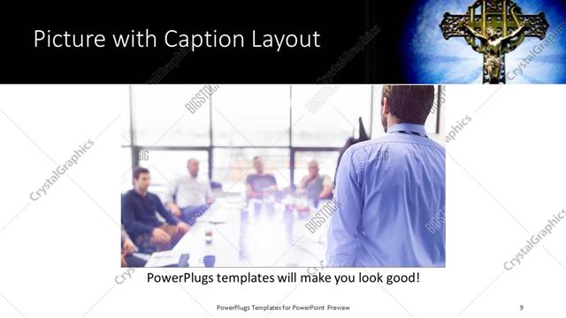 Picture with Caption presentation slide layout