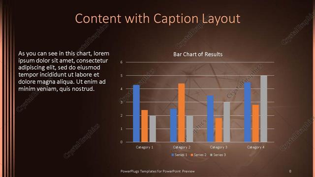 Content with Caption presentation slide layout