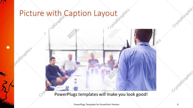 Picture with Caption presentation slide layout