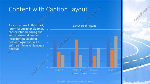 Content with Caption presentation slide layout
