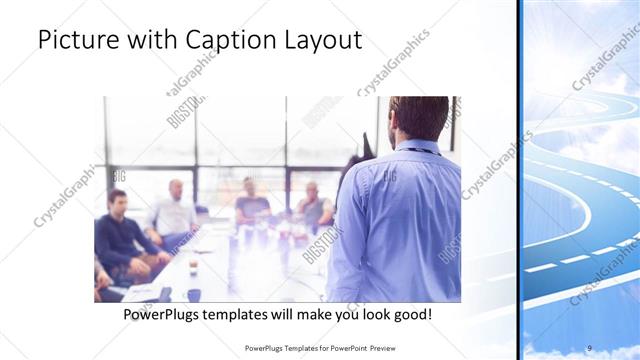 Picture with Caption presentation slide layout