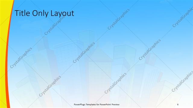 Title Only presentation slide layout