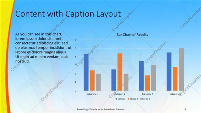 Content with Caption presentation slide layout