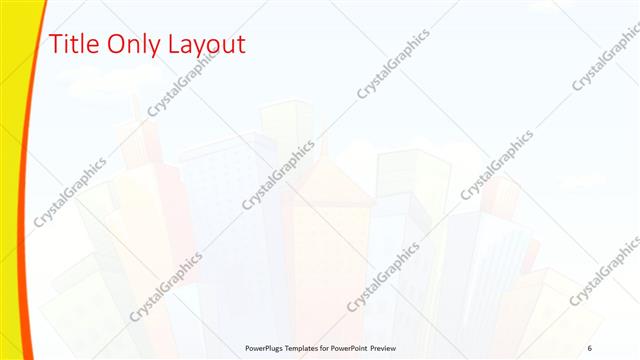 Title Only presentation slide layout