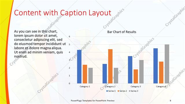 Content with Caption presentation slide layout