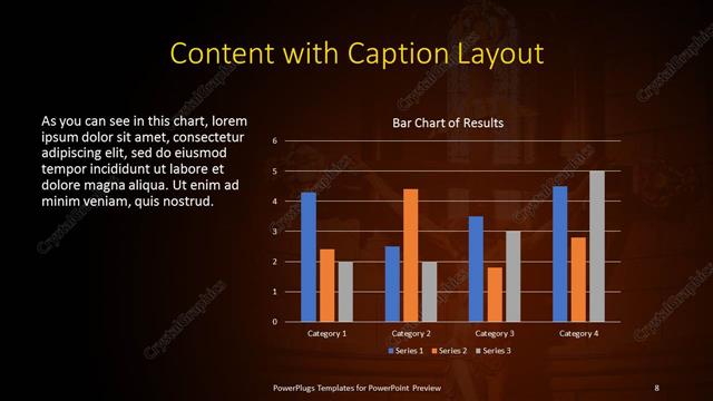 Content with Caption presentation slide layout