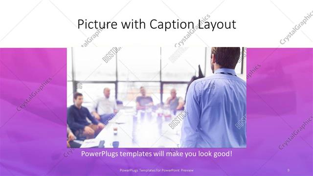 Picture with Caption presentation slide layout