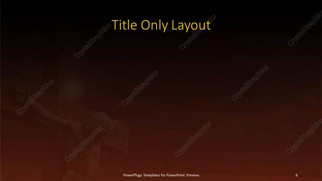 Title Only presentation slide layout