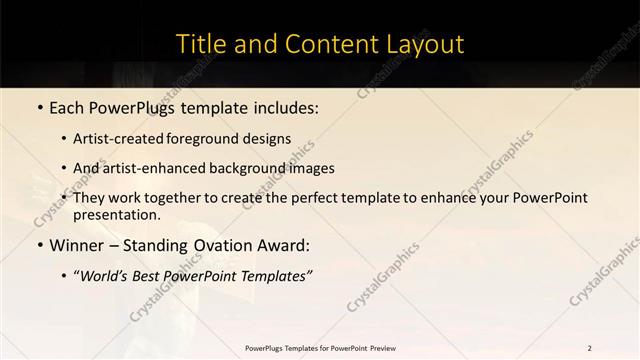 Title and Content presentation slide layout