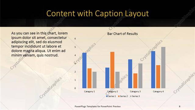 Content with Caption presentation slide layout