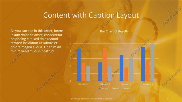 Content with Caption presentation slide layout