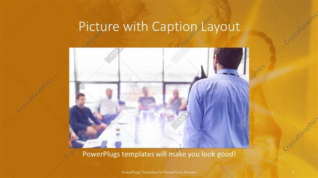 Picture with Caption presentation slide layout