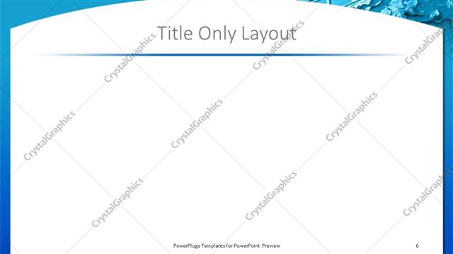 Title Only presentation slide layout