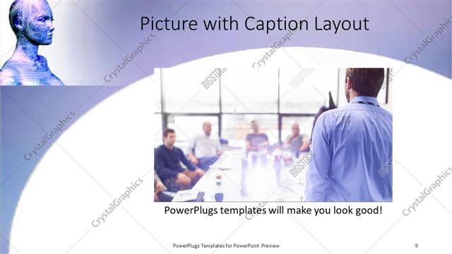 Picture with Caption presentation slide layout