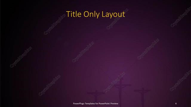 Title Only presentation slide layout
