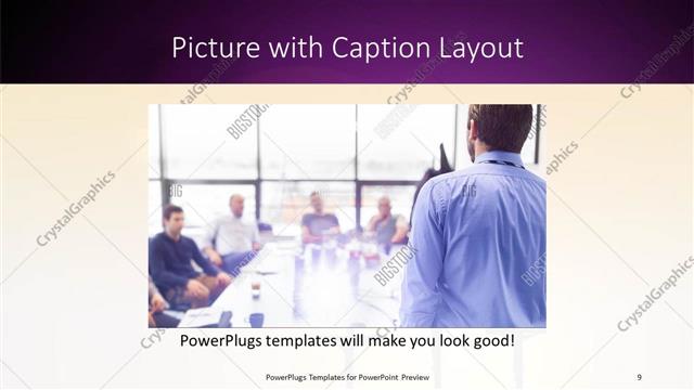 Picture with Caption presentation slide layout