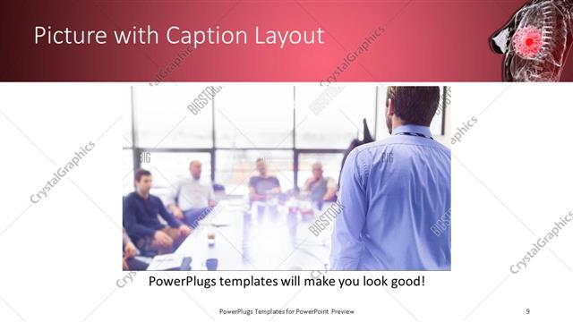 Picture with Caption presentation slide layout
