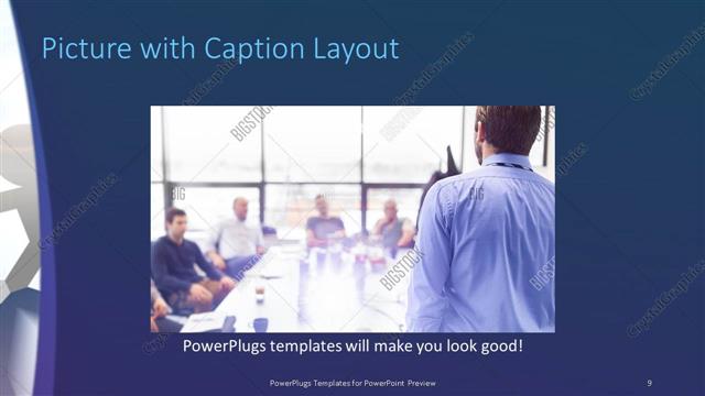 Picture with Caption presentation slide layout