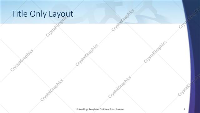 Title Only presentation slide layout