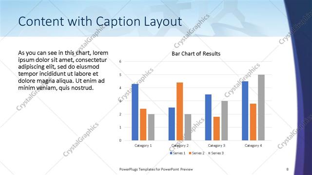 Content with Caption presentation slide layout