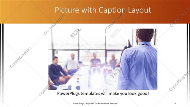 Picture with Caption presentation slide layout