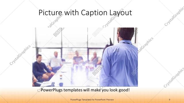 Picture with Caption presentation slide layout