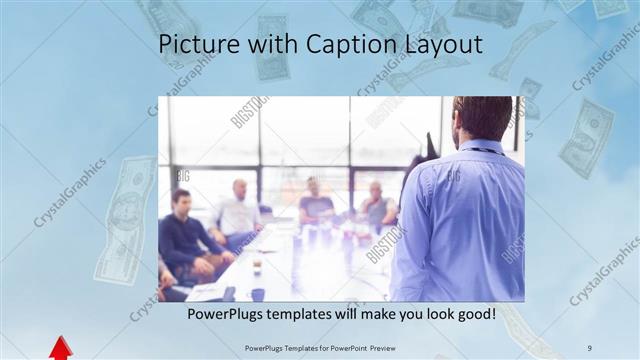 Picture with Caption presentation slide layout