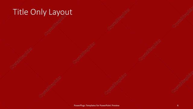 Title Only presentation slide layout