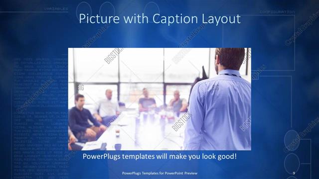 Picture with Caption presentation slide layout