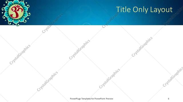 Title Only presentation slide layout