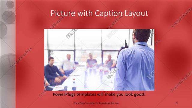 Picture with Caption presentation slide layout