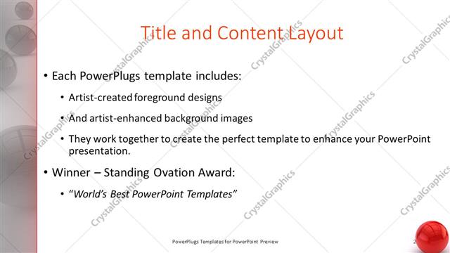 Title and Content presentation slide layout