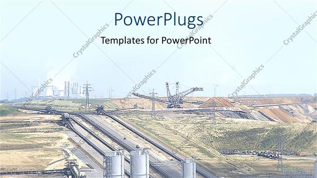  Presentation with power lines - Industrial area, mining, highway, power lines