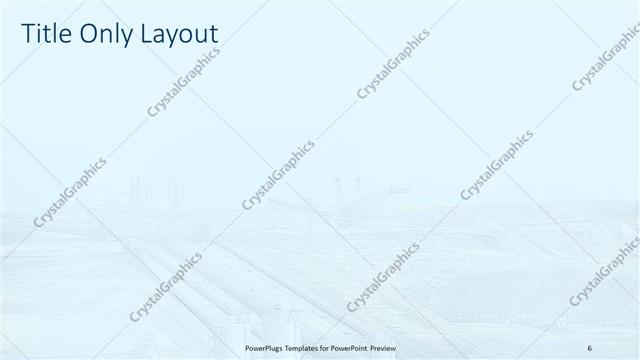 Title Only presentation slide layout