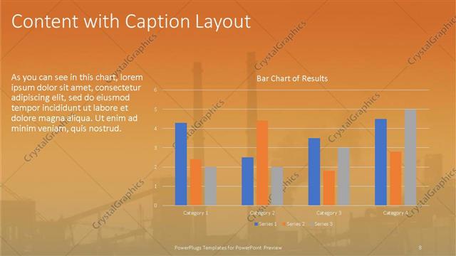 Content with Caption presentation slide layout