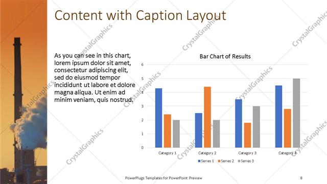 Content with Caption presentation slide layout