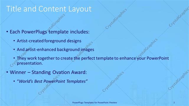 Title and Content presentation slide layout