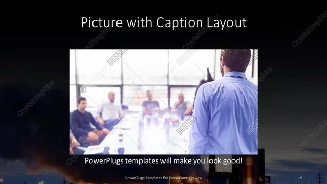 Picture with Caption presentation slide layout