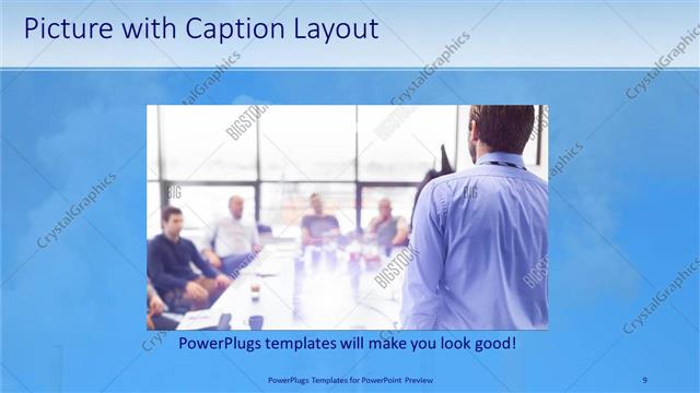 Picture with Caption presentation slide layout