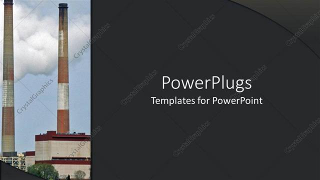  Presentation with industrial - An industrial themed background with place for text