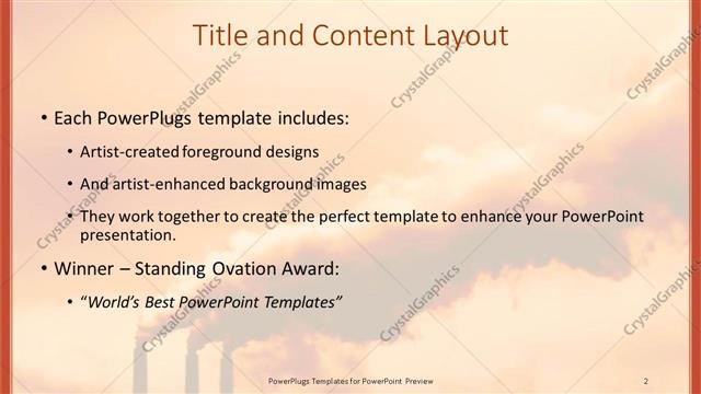 Title and Content presentation slide layout